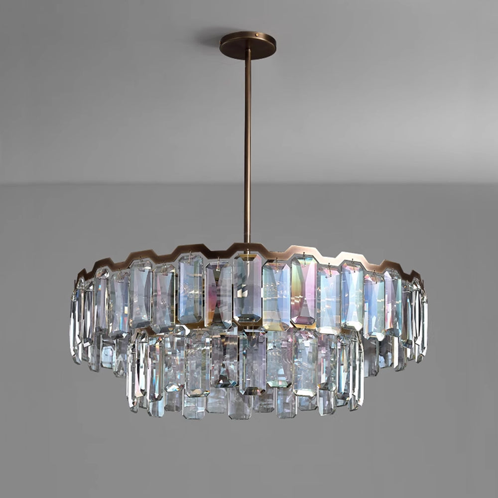 Elegant Crystal-Embellished Chandelier for Contemporary Homes