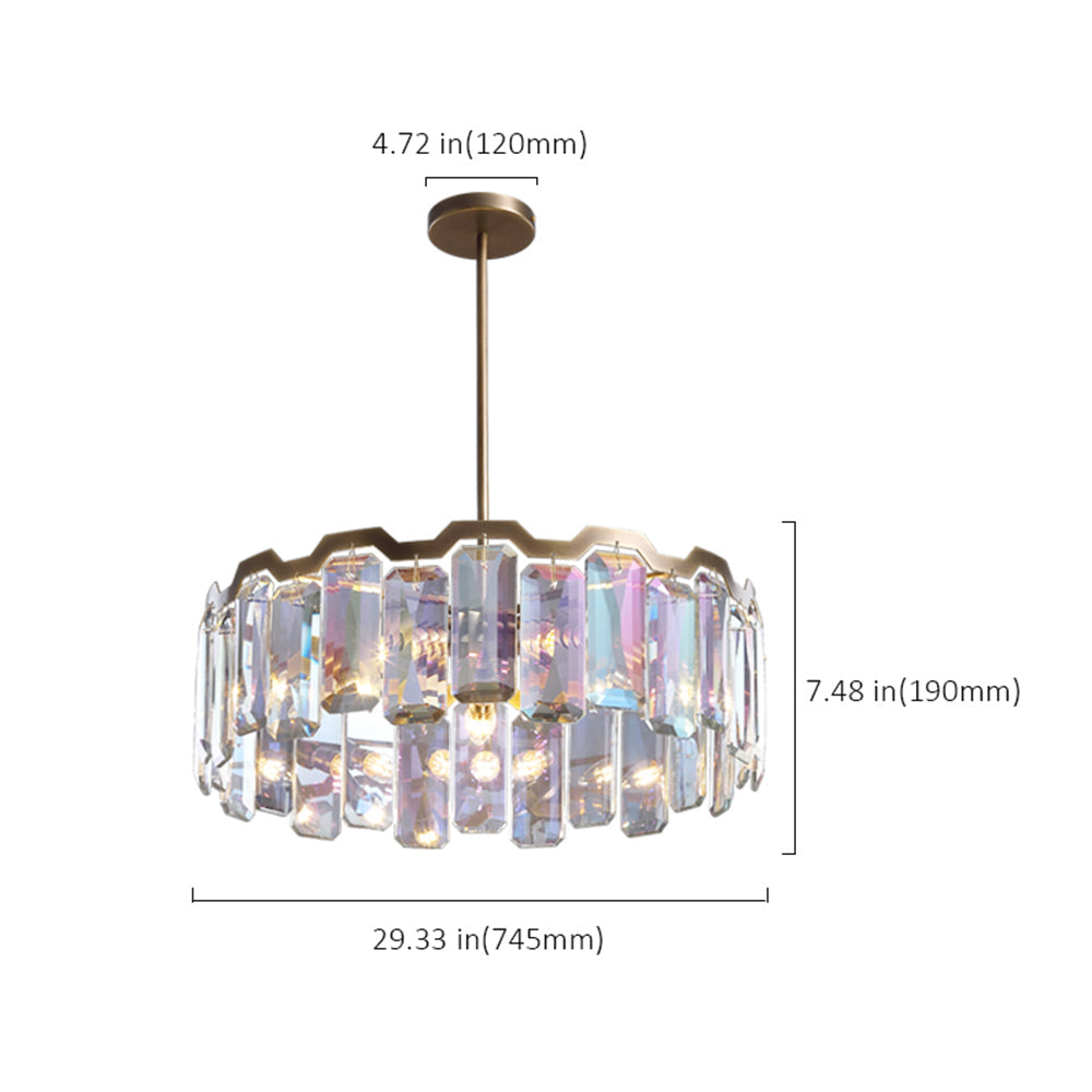 Elegant Crystal-Embellished Chandelier for Contemporary Homes