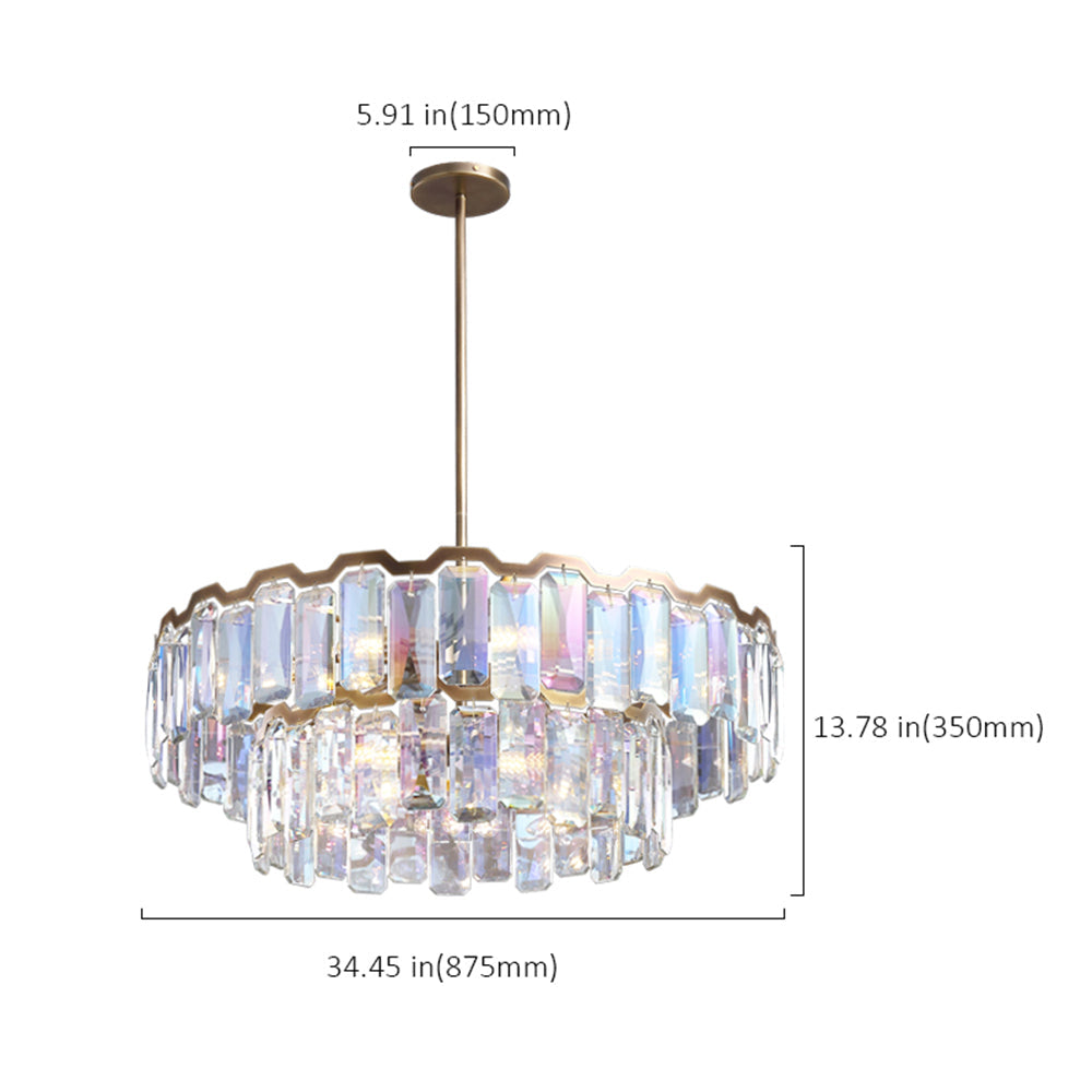 Elegant Crystal-Embellished Chandelier for Contemporary Homes