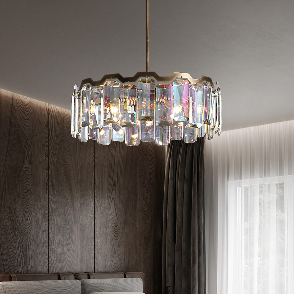 Elegant Crystal-Embellished Chandelier for Contemporary Homes