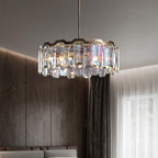 Elegant Crystal-Embellished Chandelier for Contemporary Homes