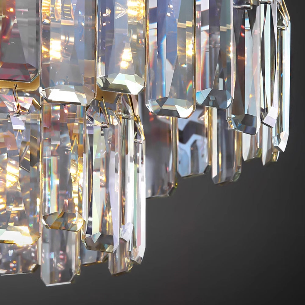 Elegant Crystal-Embellished Chandelier for Contemporary Homes