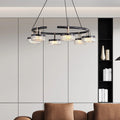 Pearl Black and Champagne Gold Illumination Pendant Fixture