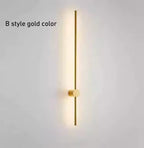 Maracena | Gold Minimalist Modern 31.5'' Long LED Wall Lamp