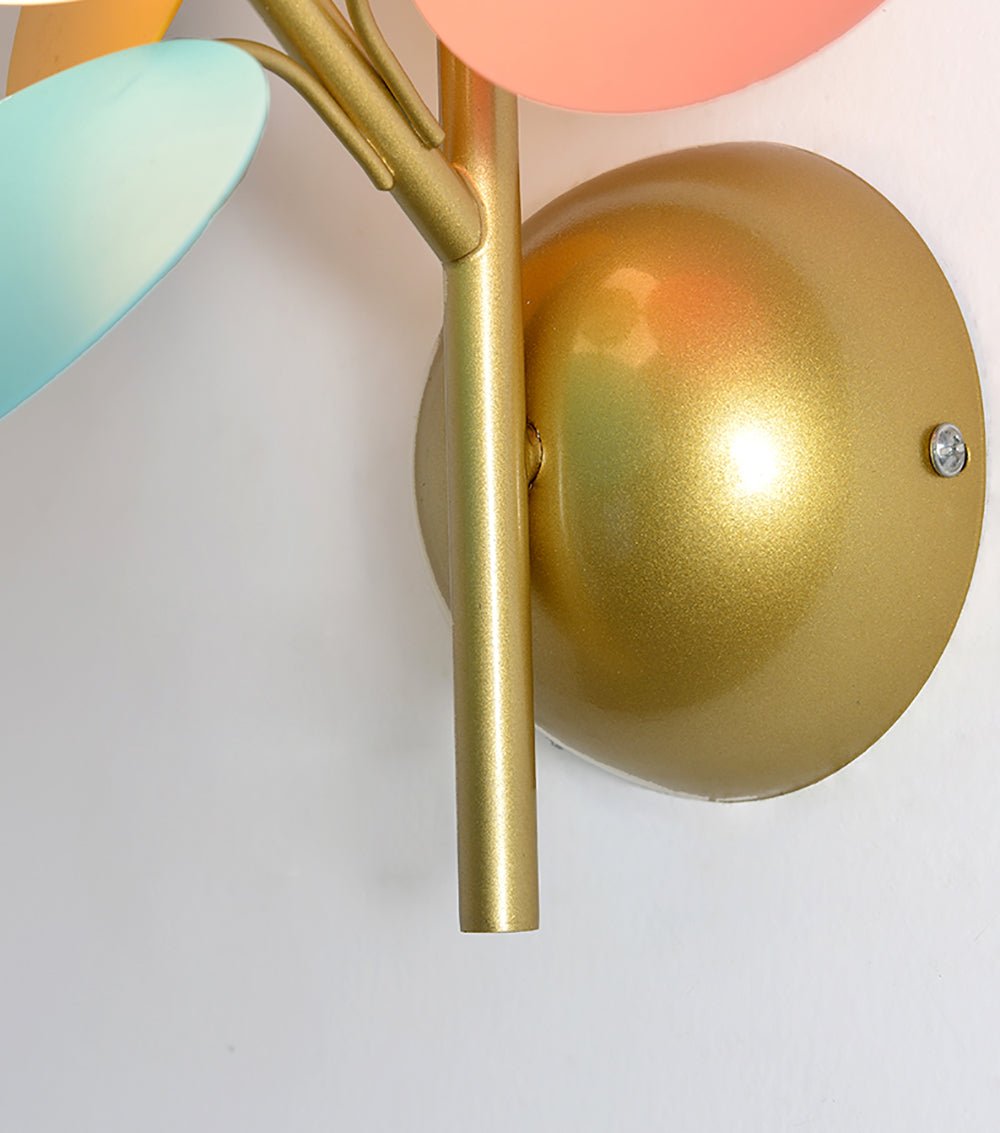 Nordic Multicolor Tree Wall Sconce for Children's Room