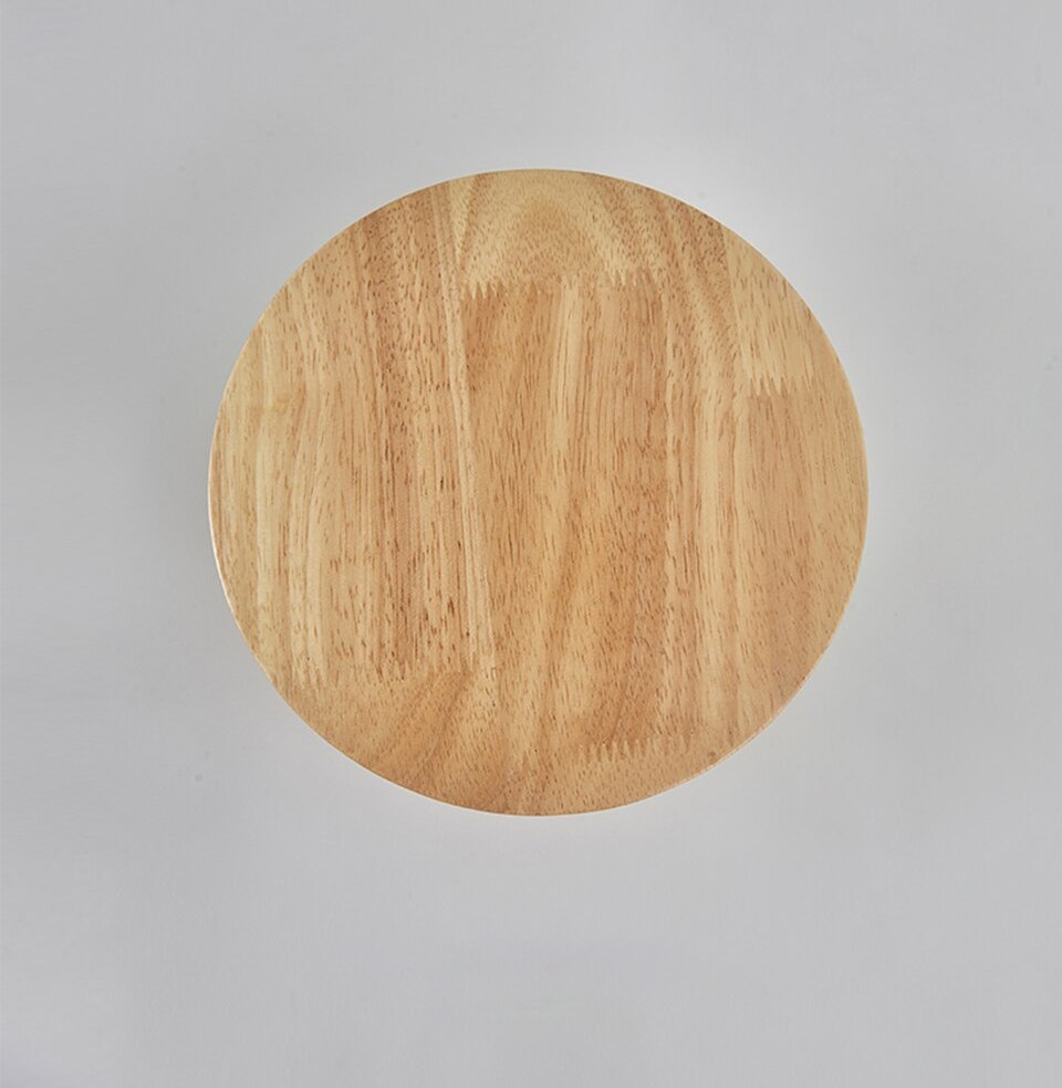Round Modern LED Wooden Wall Sconce