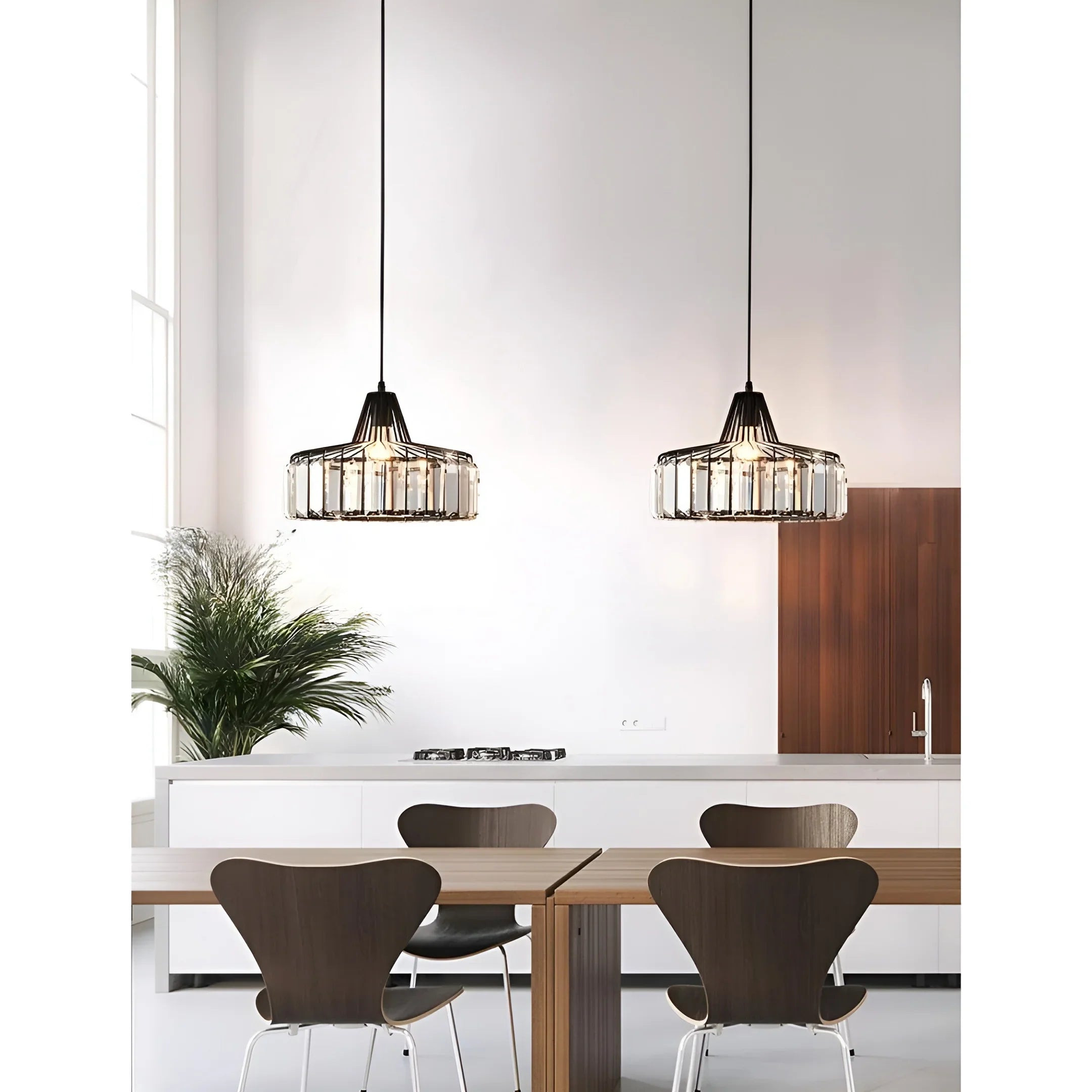 Luxury K9 Crystal Pendant Light – Modern Dining Room Ceiling Lamp