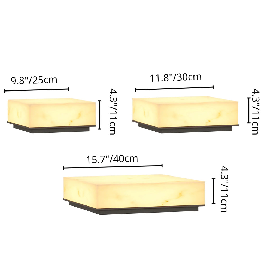 Marble-Finish Outdoor Electric Pillar Light for Garden & Villa