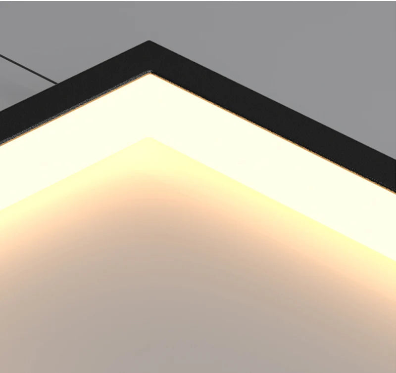 Lavagna | Ultramodern Rectangle Hanging LED Chandelier