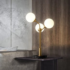 Elegant Tri-Shape Marble Base Table Lamp