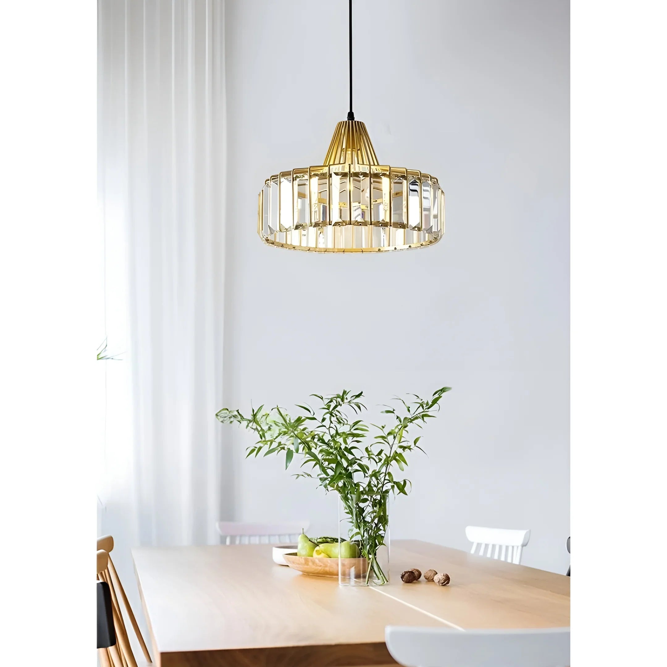 Luxury K9 Crystal Pendant Light – Modern Dining Room Ceiling Lamp