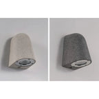 Architectural Microcement Outdoor Wall Light in Sandstone Finish