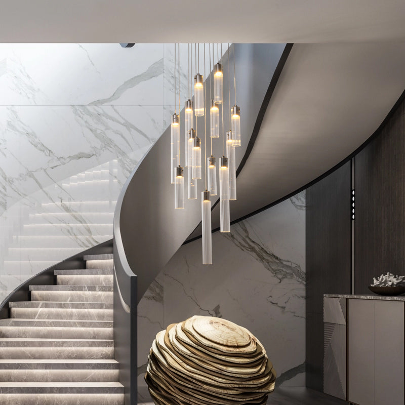 Urban Mimimalist Glass Pendants Chandelier, 13 Heads