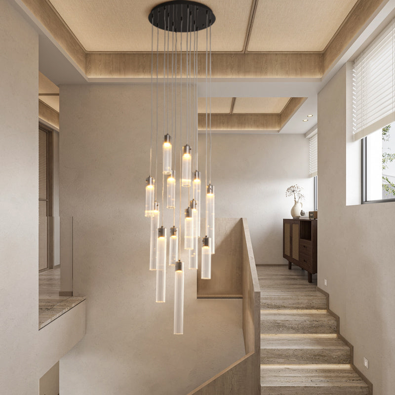 Urban Mimimalist Glass Pendants Chandelier, 13 Heads