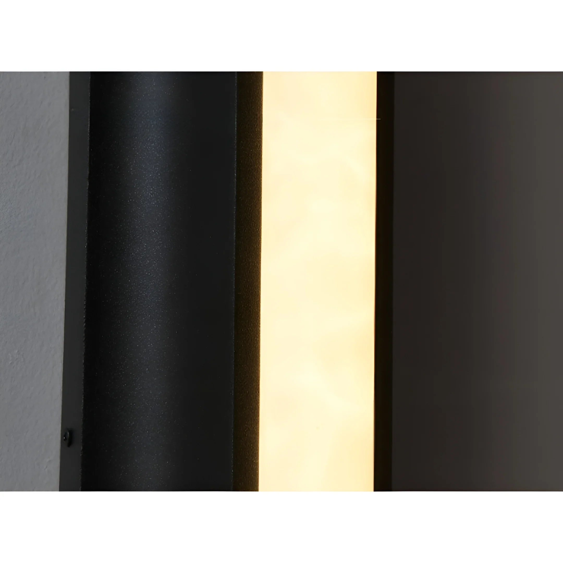 Modern Outdoor Wall Light - Waterproof IP54, 20W LED | Sand Black Stainless Steel & Resin, Perfect for Patio, Entryway, Balcony