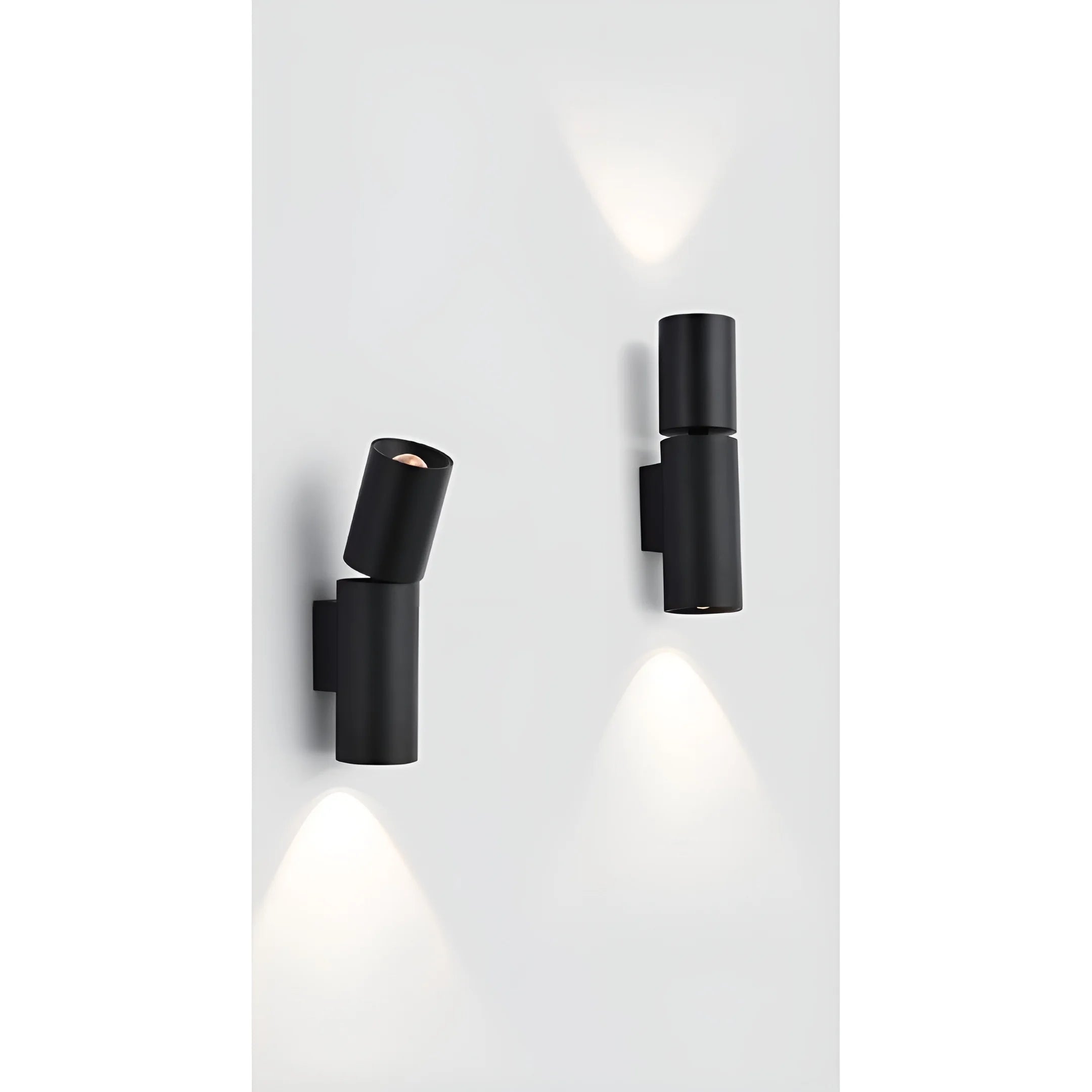 Logic Dual‑Beam Outdoor Wall Light - Aluminum LED Sconce