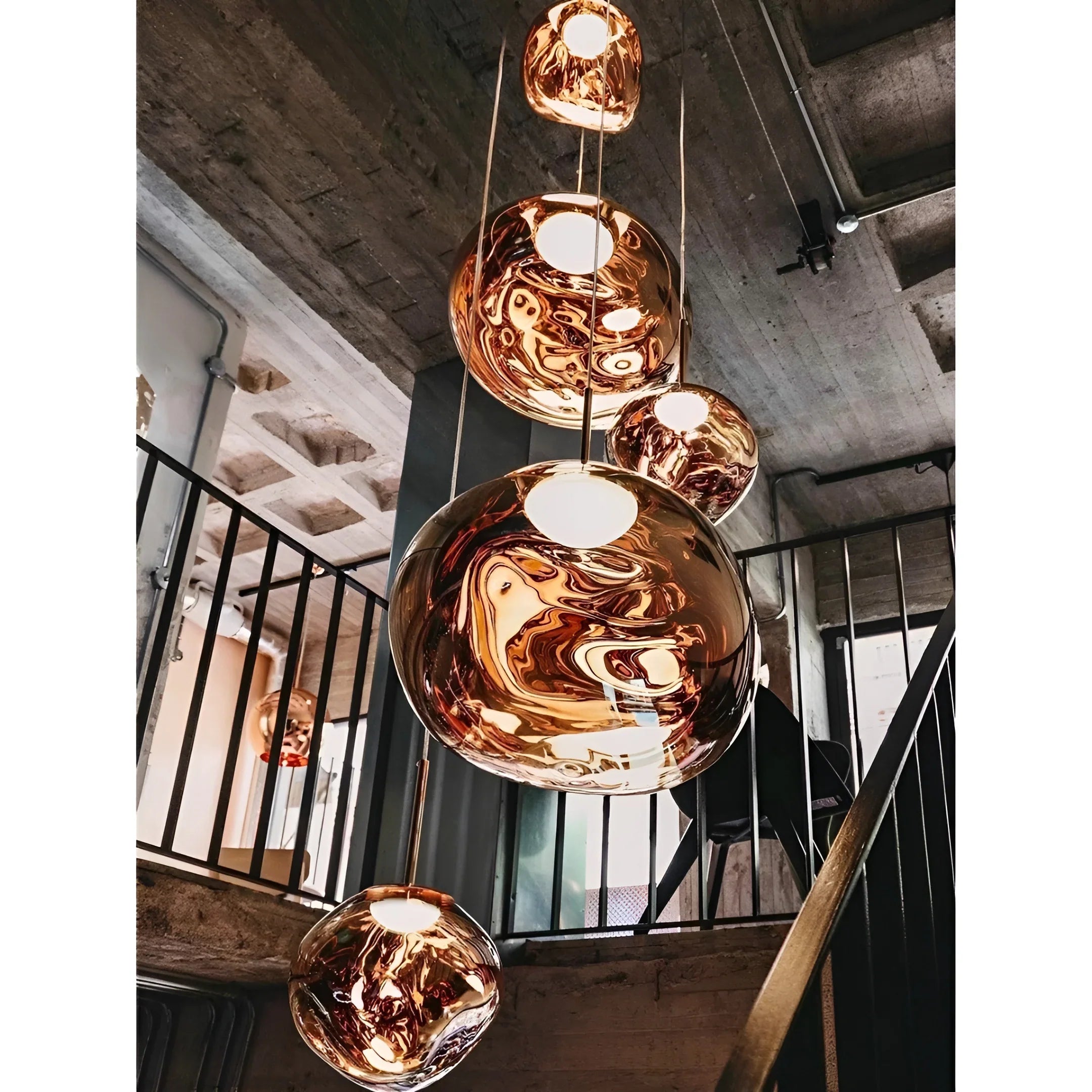 Modern LED Bubble Staircase Chandelier