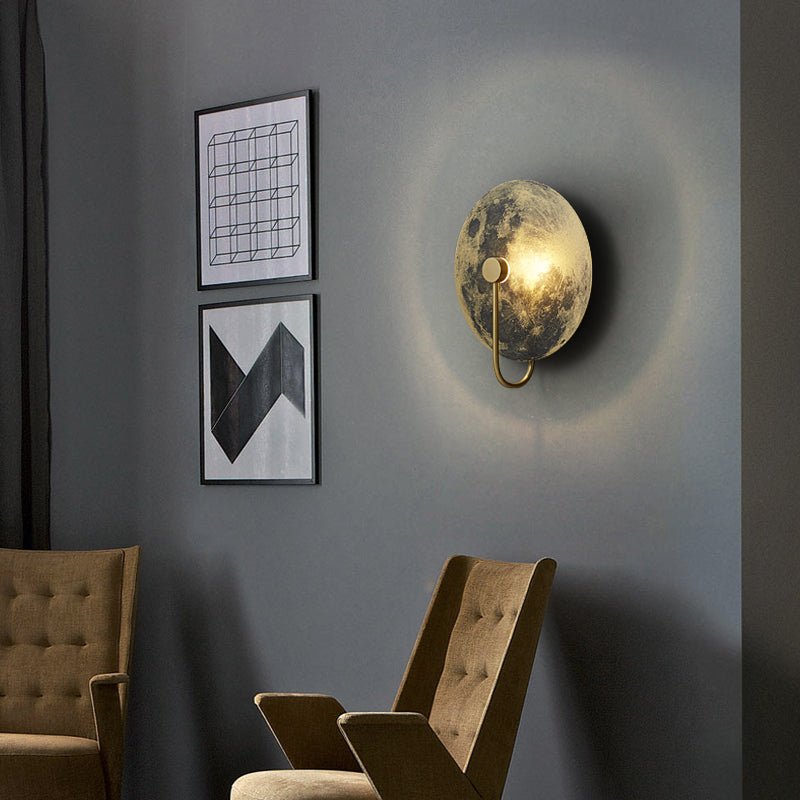 Creative Wall Lamp in the Shape of the Moon, Living Room, Bedroom