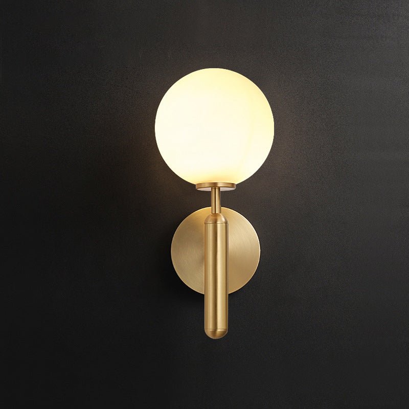 Modern Glass Wall Lamp in the Ball Shape, Living Room, Bedroom