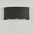 Minimalist Outdoor LED Wall Light - Black Aluminum Modern Fixture