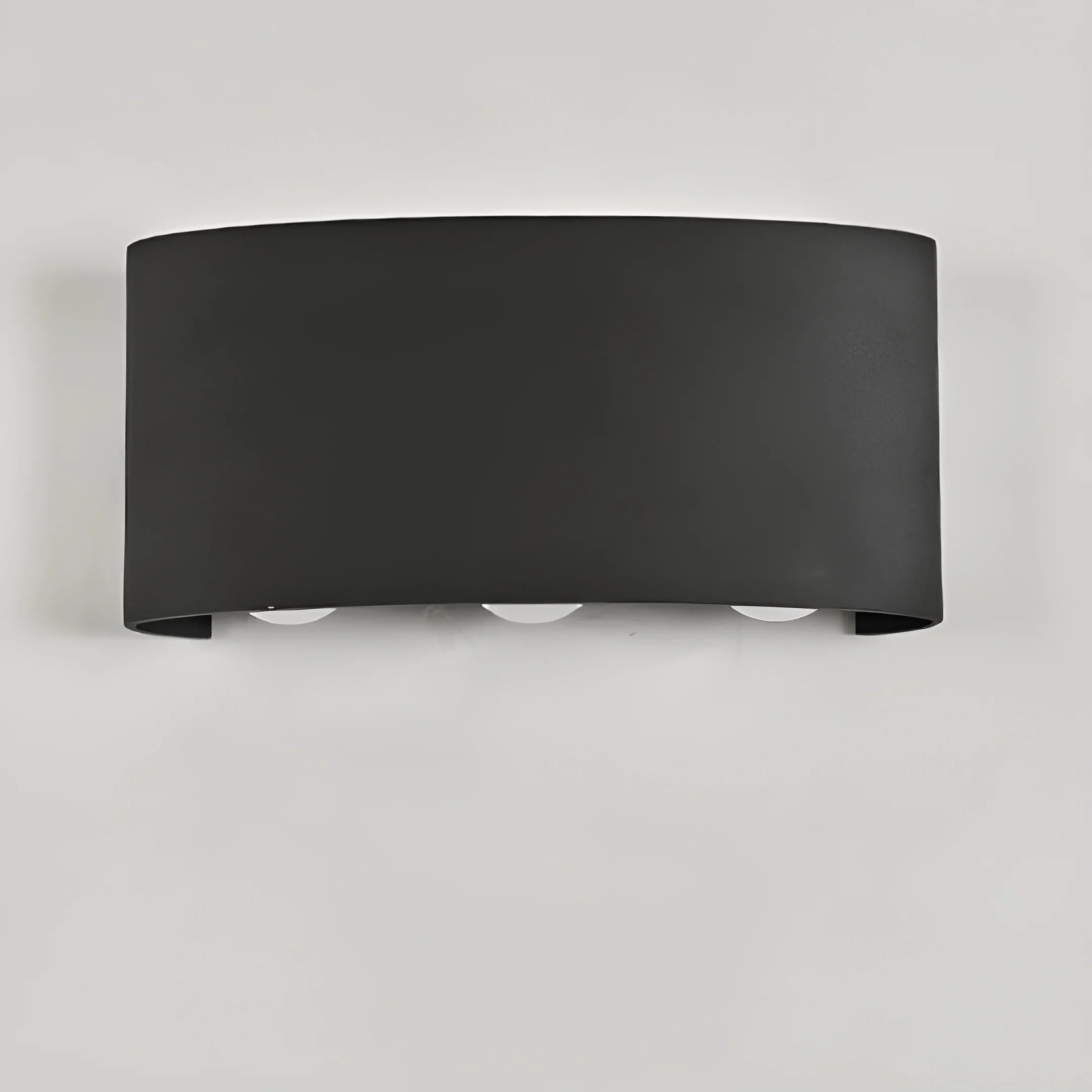 Minimalist Outdoor LED Wall Light - Black Aluminum Modern Fixture