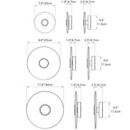 Natural Alabaster Round Wall Light - Brass & Stone Sculpture Lamp