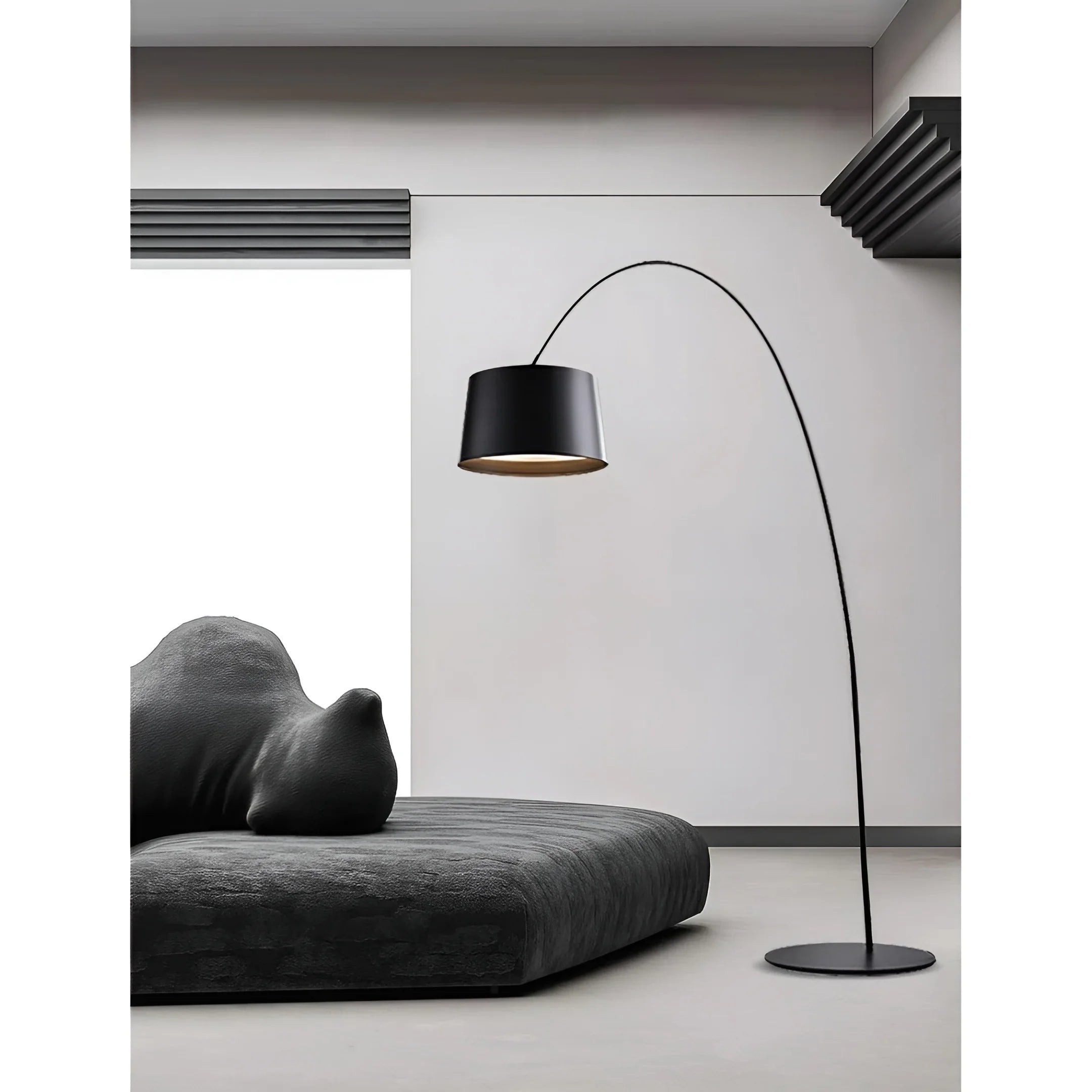 Designer Arc Floor Lamp - Modern Minimalist Aluminum Lamp