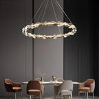 Luxury K9 Crystal Chandelier – Modern Multi-Ring LED Ceiling Light