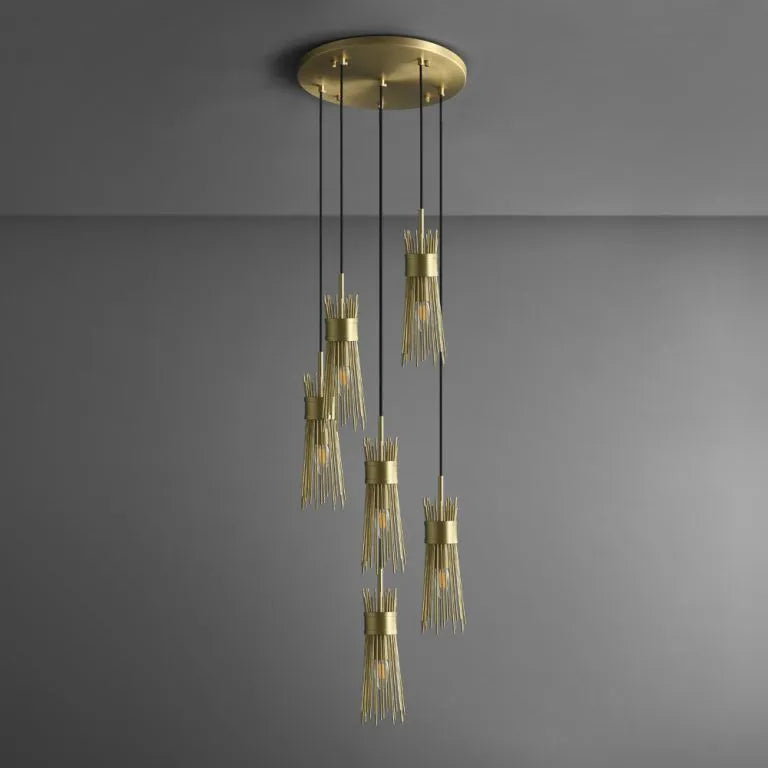 Vanguard Aged Brass Contemporary Chandelier for Stylish Spaces