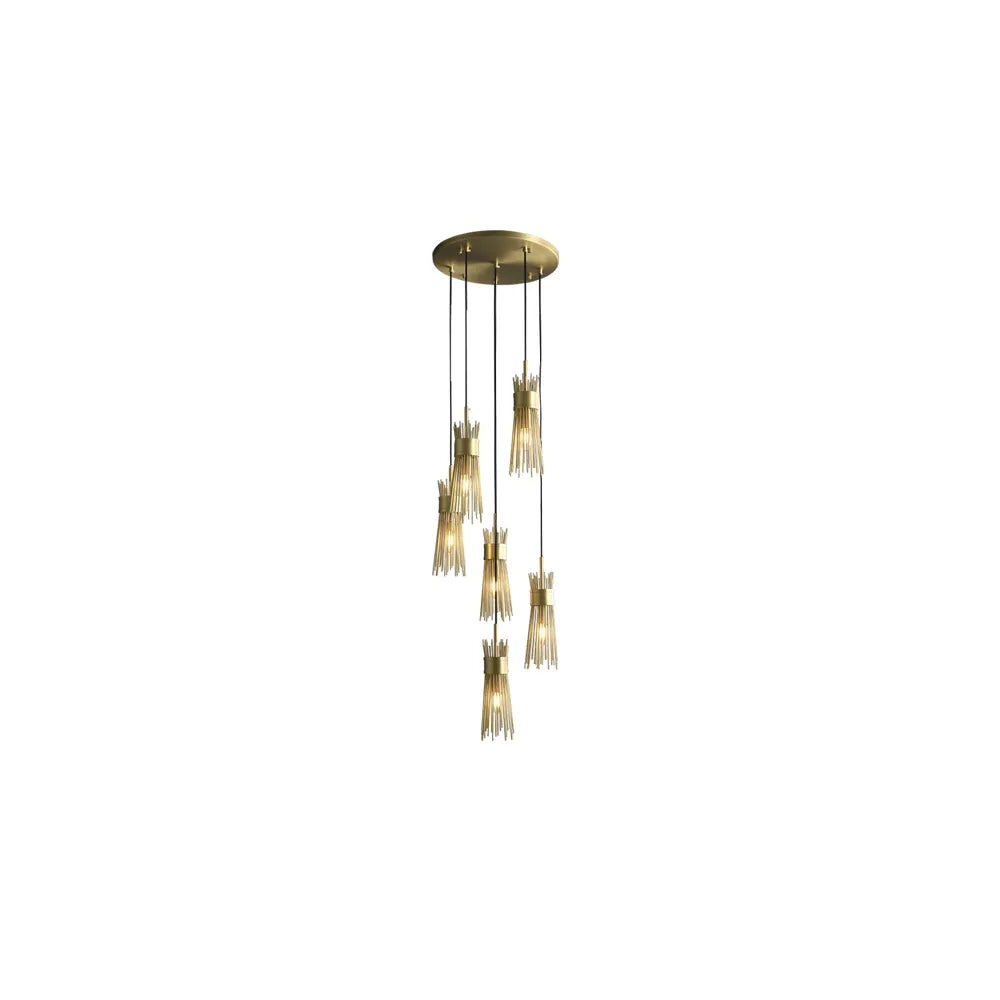 Vanguard Aged Brass Contemporary Chandelier for Stylish Spaces