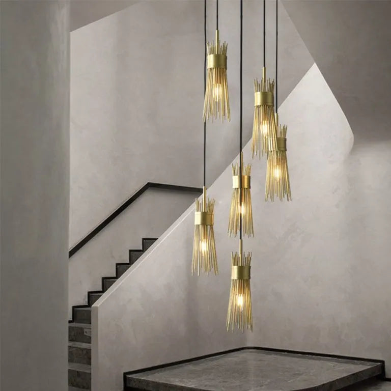 Vanguard Aged Brass Contemporary Chandelier for Stylish Spaces