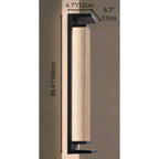 Modern Outdoor Wall Light with Textured Glass for Home Exterior