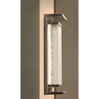 Modern Outdoor Wall Light with Textured Glass for Home Exterior