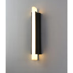 Modern Outdoor Wall Light - Waterproof IP54, 20W LED | Sand Black Stainless Steel & Resin, Perfect for Patio, Entryway, Balcony
