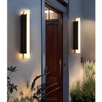 Modern Outdoor Wall Light - Waterproof IP54, 20W LED | Sand Black Stainless Steel & Resin, Perfect for Patio, Entryway, Balcony
