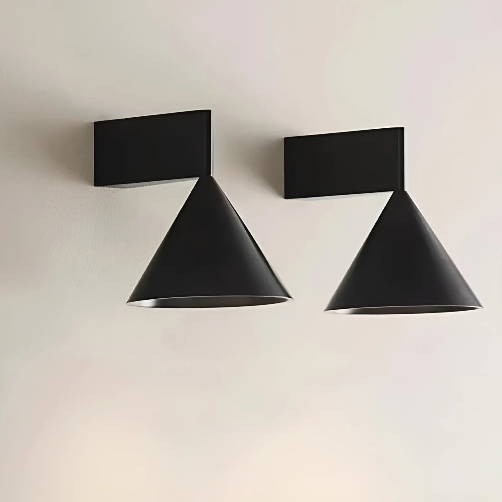 Bauhaus Aluminum Cone Wall Lamp with 3-Color LED