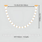 French Pearl Necklace Chandelier - Modern Staircase & Dining Light