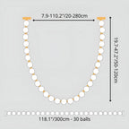 French Pearl Necklace Chandelier - Modern Staircase & Dining Light