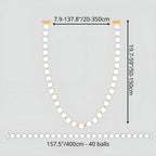 French Pearl Necklace Chandelier - Modern Staircase & Dining Light