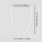 French Pearl Necklace Chandelier - Modern Staircase & Dining Light