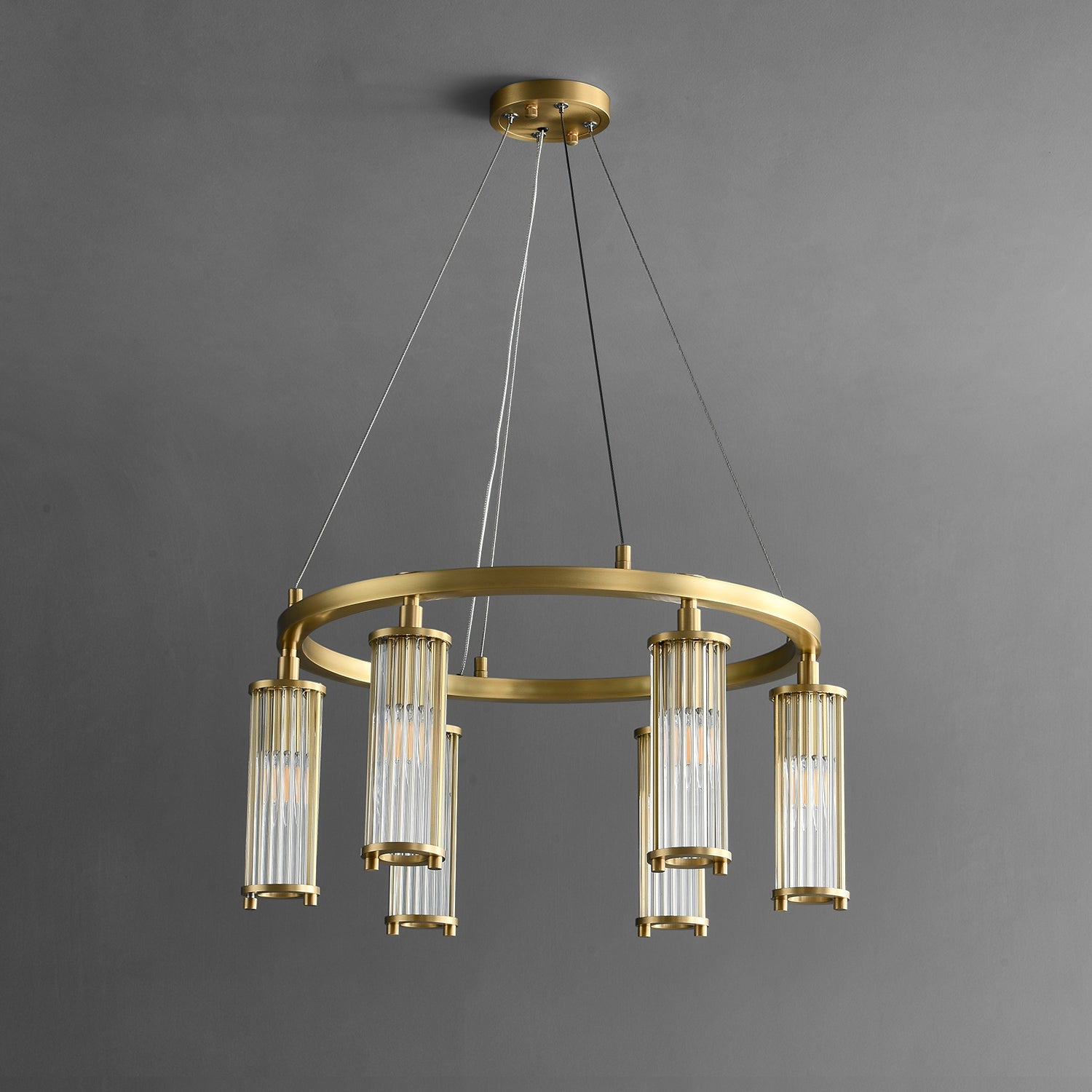 Modern Halo Elegance Ring Chandelier