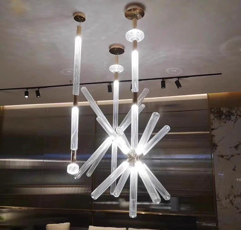 Plascassier | Creative Glass Chandelier For Staircase