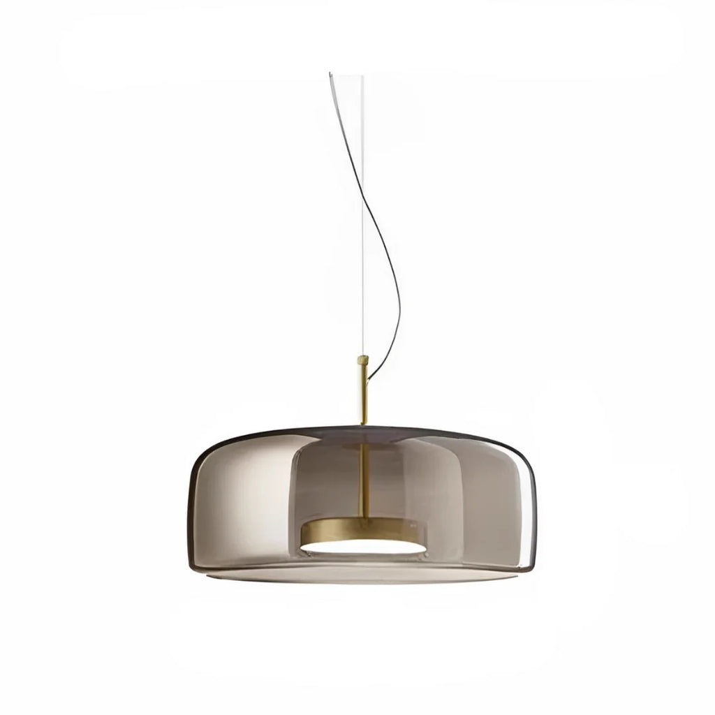 Nordic Amber Glass Pendant Light - Modern Designer Ceiling Lamp