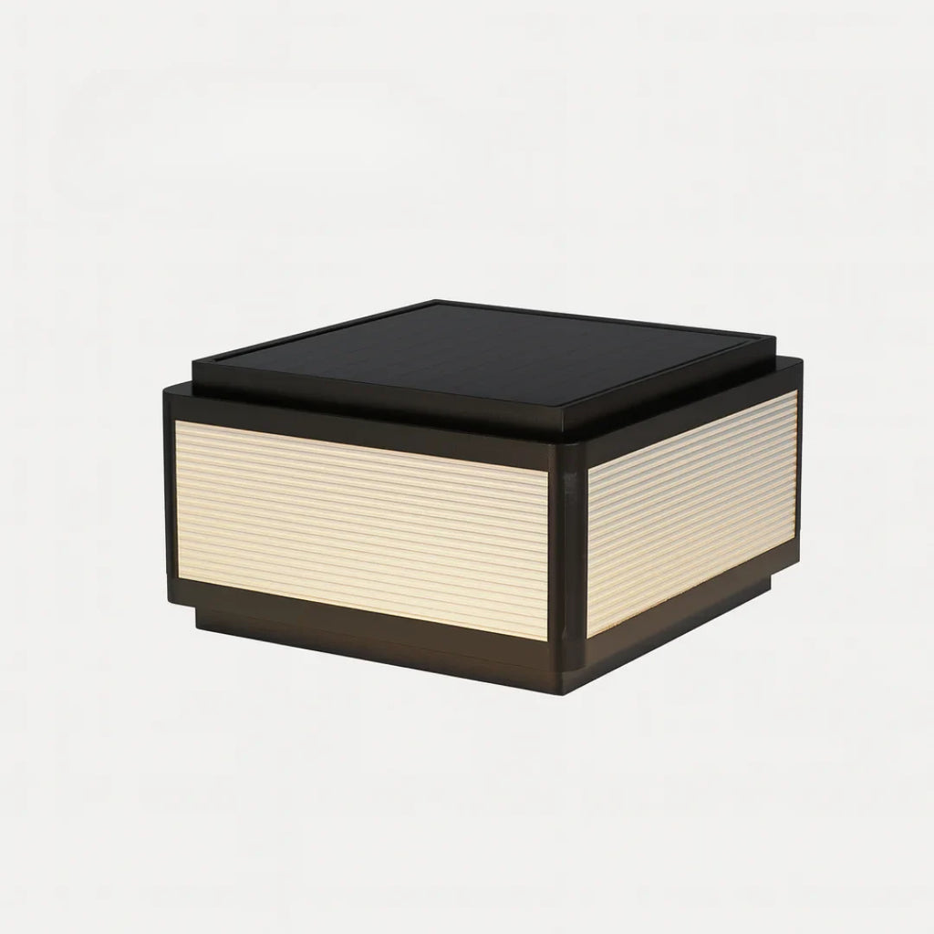 Solar LED Outdoor Pillar Light - Waterproof Aluminum Post Lamp for Garden, Fence, Villa, Yard