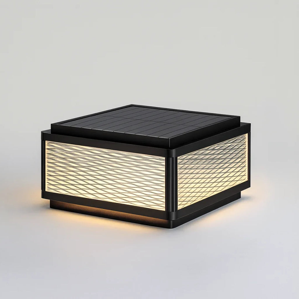 Solar LED Outdoor Pillar Light - Waterproof Aluminum Post Lamp for Garden, Fence, Villa, Yard