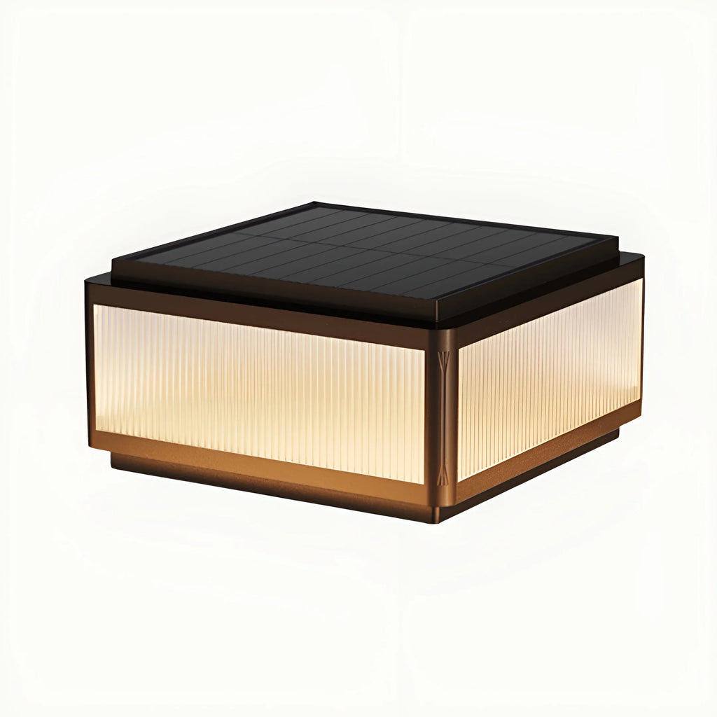 Solar LED Outdoor Pillar Light - Waterproof Aluminum Post Lamp for Garden, Fence, Villa, Yard