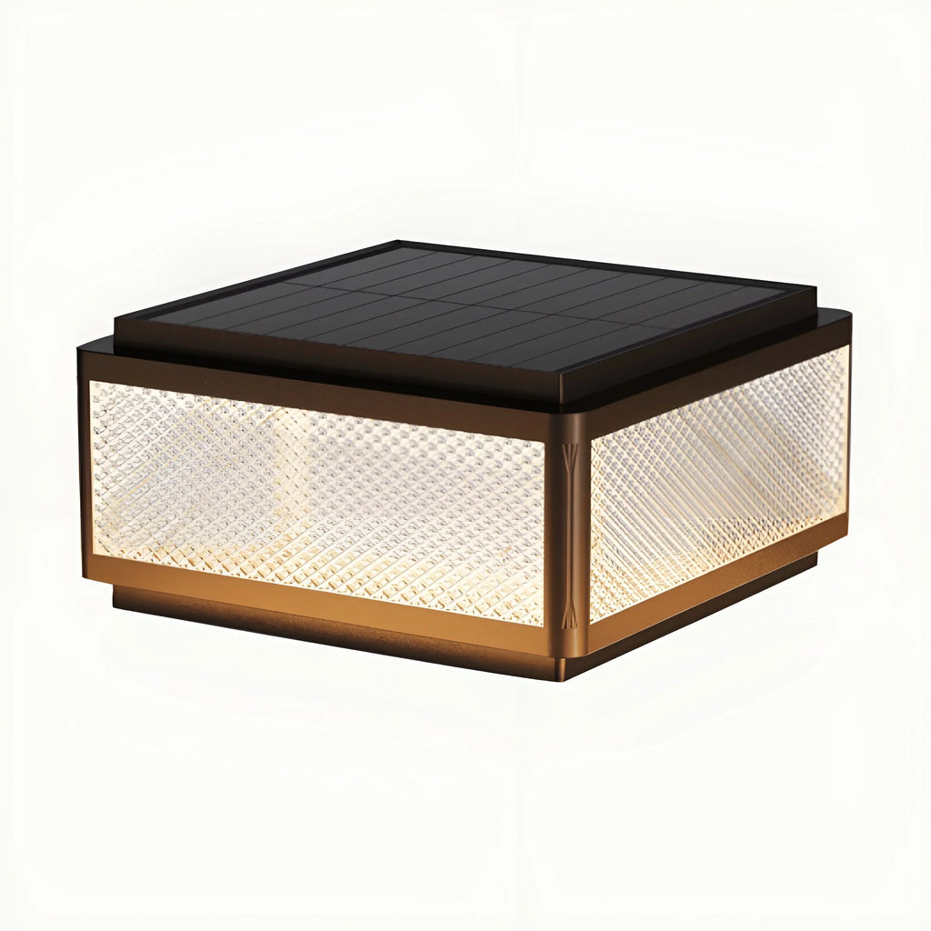 Solar LED Outdoor Pillar Light - Waterproof Aluminum Post Lamp for Garden, Fence, Villa, Yard