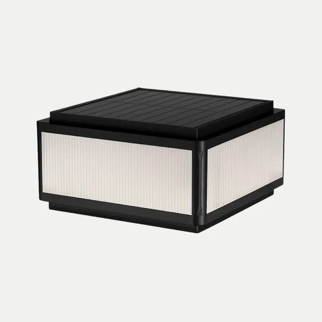 Solar LED Outdoor Pillar Light - Waterproof Aluminum Post Lamp for Garden, Fence, Villa, Yard