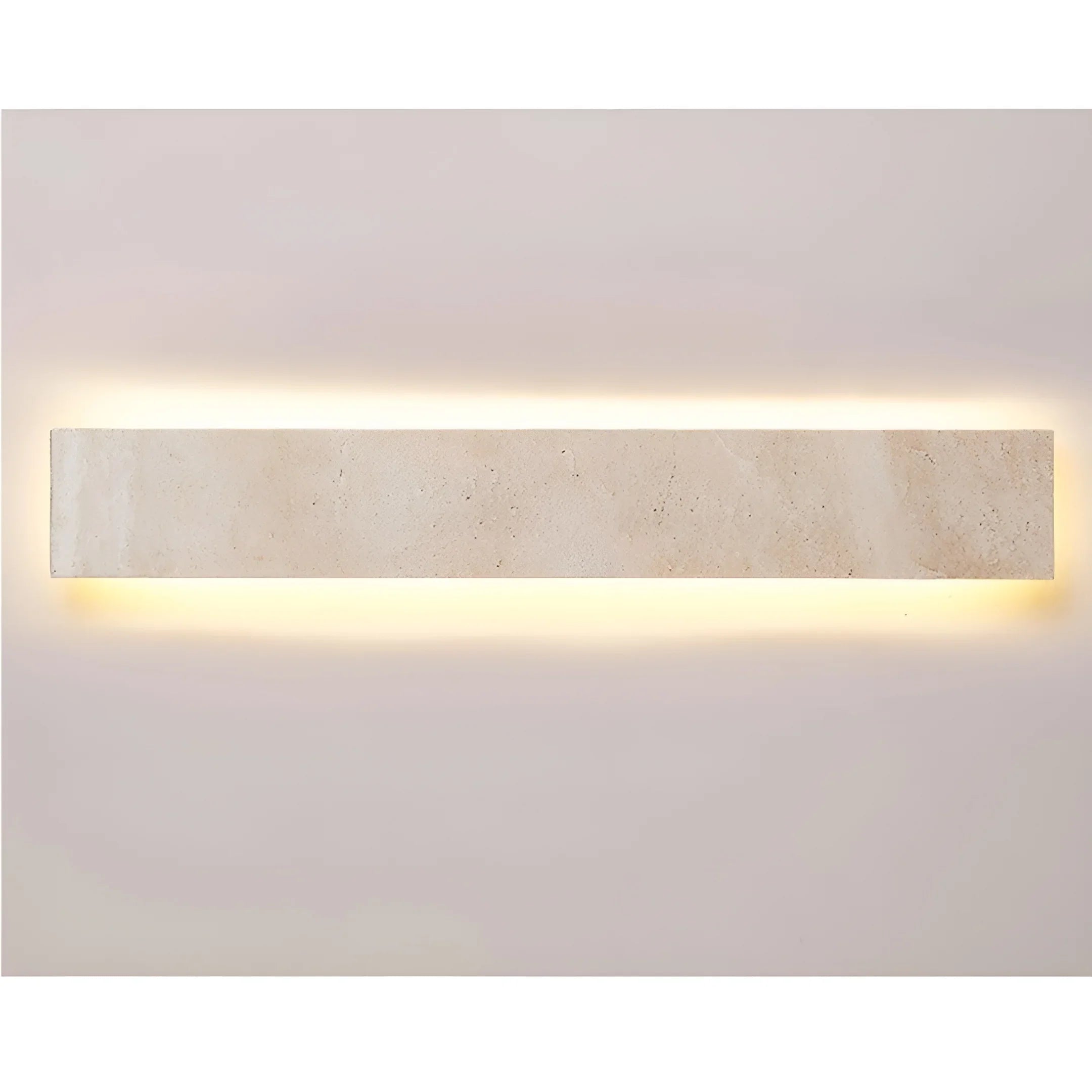 Solea Travertine Outdoor Light - Handcrafted Stone Wall Sconce