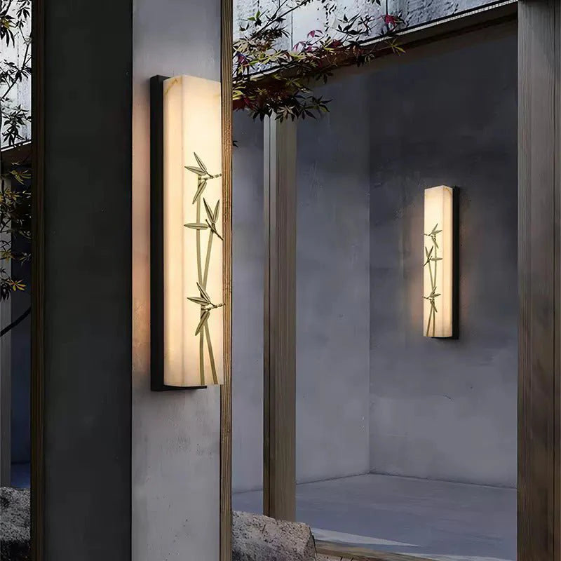 Creative Marble Wall Lamp in Chinese Style for Living Room, Bedroom